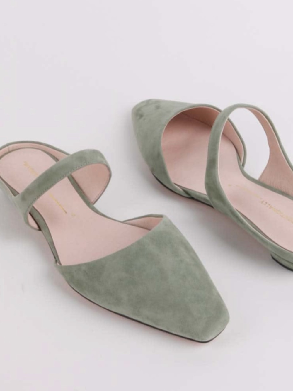 Intentionally Blank Lourdes Slide On Mule - Sage